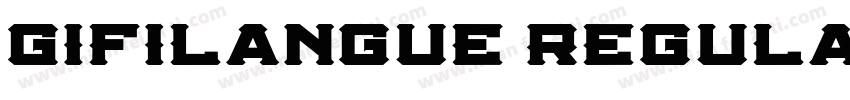 GifiLangue Regula字体转换